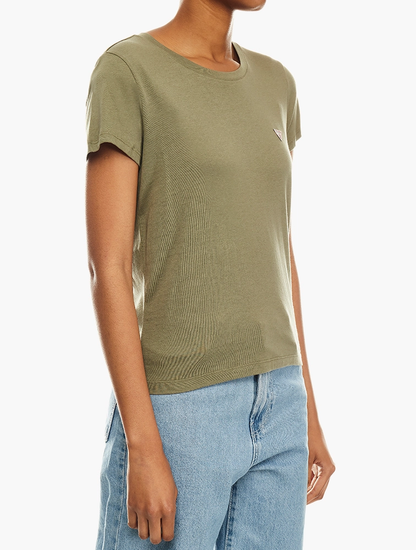 GUESS C64018 SS BABY CREW LOGO TEE-OLIVE