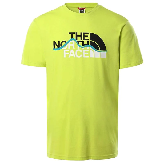 THE NORTH FACE M-MOUNTAIN LINE S/S TEE-LT GREEN