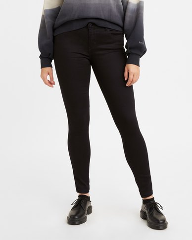 Levi's 710 super skinny jeans black best sale