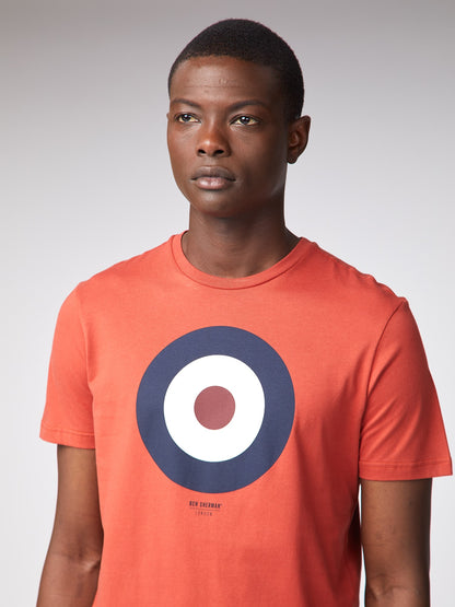 BEN SHERMAN 47812 TARGET S/S TEE-RUST