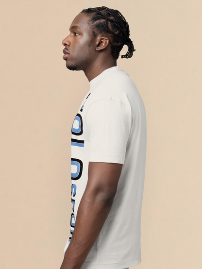 POLO 36123 SBONISO S/S FLOCK LOGO TEE-WHITE