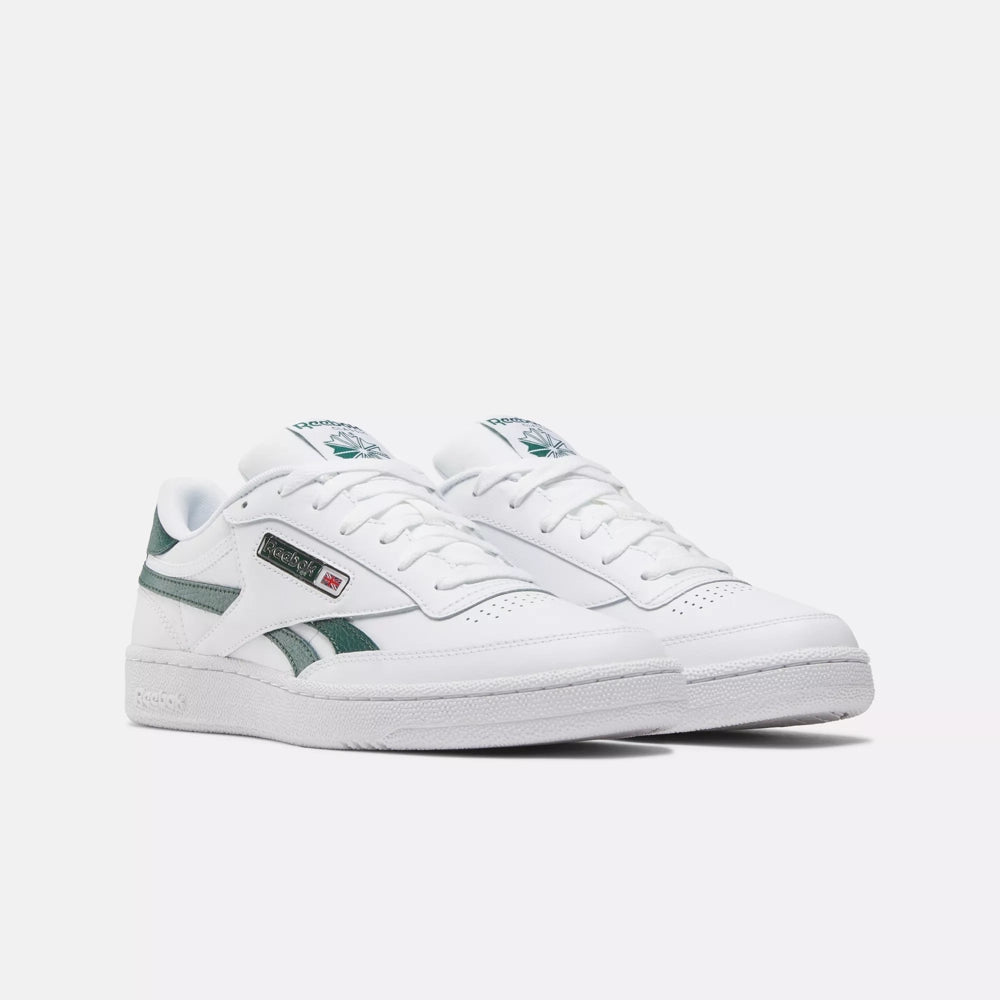 REEBOK 100201198 CLUB C REVENGE L/UP SNEAKER-WHT/GRN