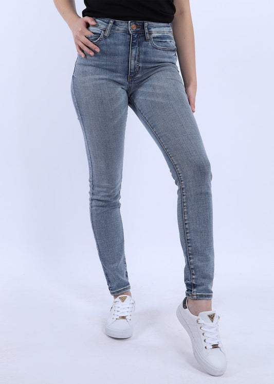 GUESS CB4LANA 1981 SKINNY HIGH RISE JEAN-STONWASH