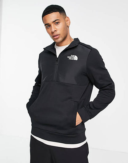 THE NORTH FACE NF0A8247 HALF ZIP SWEATER-BLACK