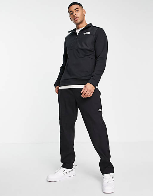 THE NORTH FACE NF0A8247 HALF ZIP SWEATER-BLACK
