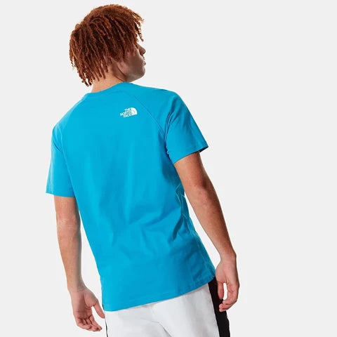 THE NORTH FACE 3BQO S/S RAGLAN REDBOX TEE-BLUE