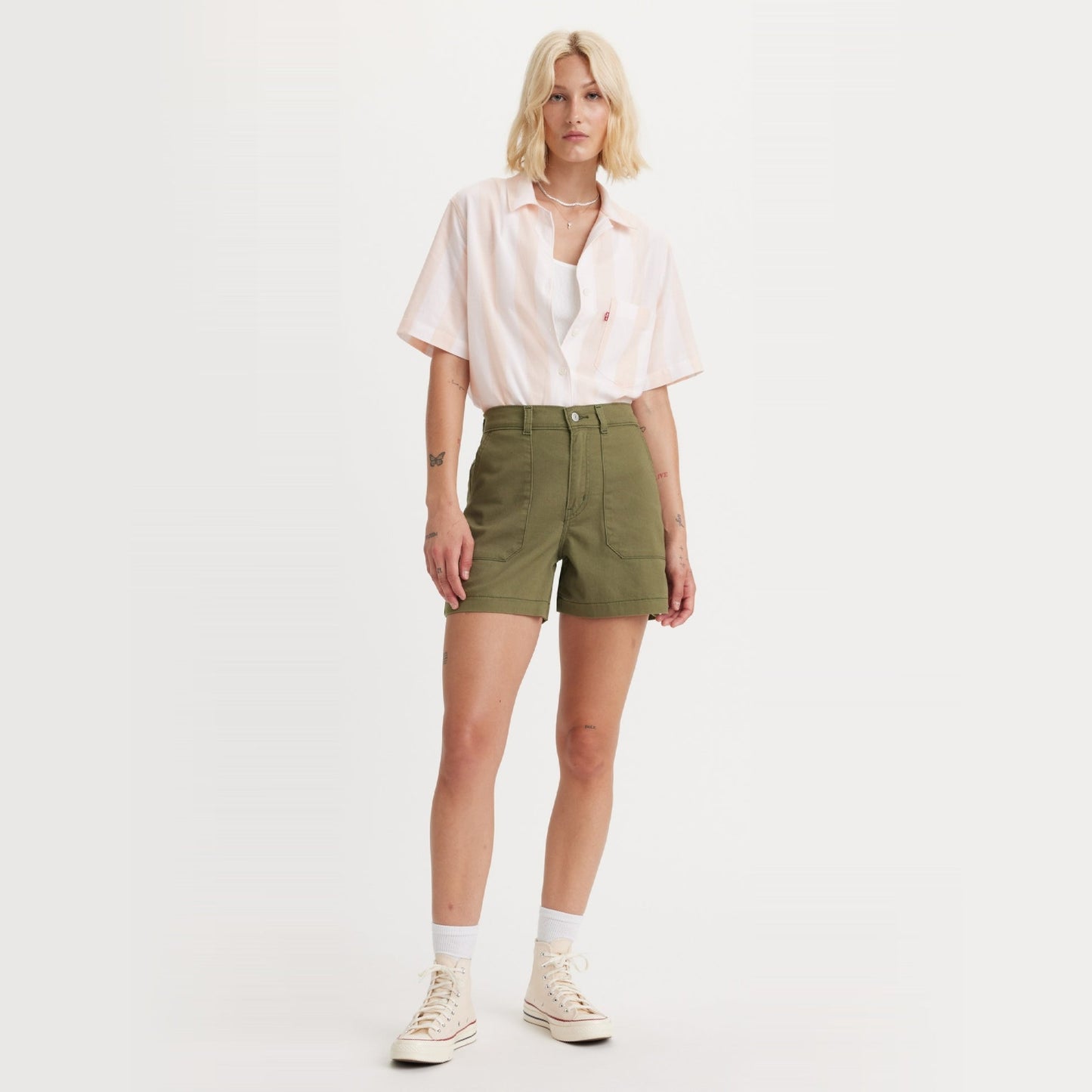 LEVIS A7542-0001 UTILITY SHORT-OLIVE