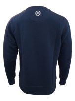 KLEVAS M-BISHOP PULLOVER CREW WITH CURDUROY DETAIL-NAVY