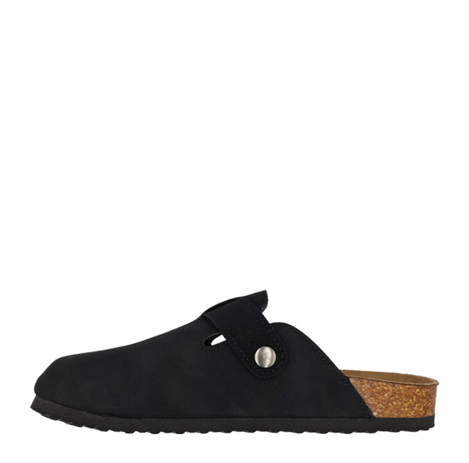 SOVIET L CAITLYN PU SUEDE MULE PUSH IN-BLACK