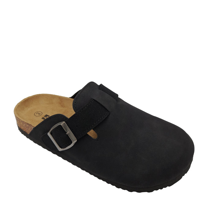 SOVIET L CAITLYN PU SUEDE MULE PUSH IN-BLACK