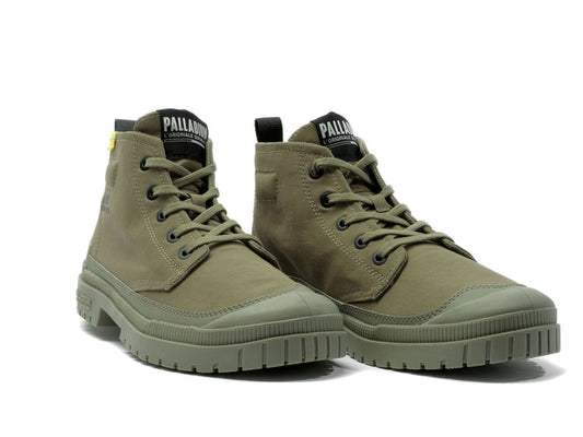 PALLADIUM 79114 SP20 HI TECH L/UP BOOT-D.GREEN