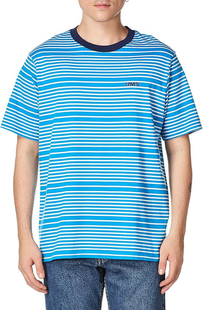 LEVIS A4100-0000 RELAXED SURF S/S LOGO TEE-BLUE