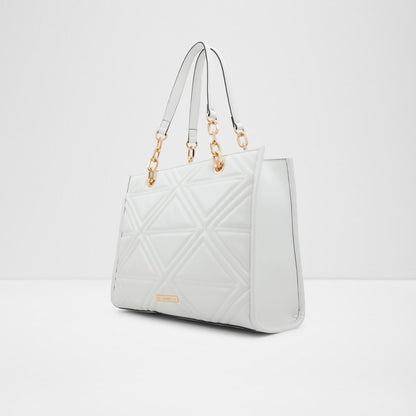 ALDO FERIDER LADIES HANDBAG-100 WHITE