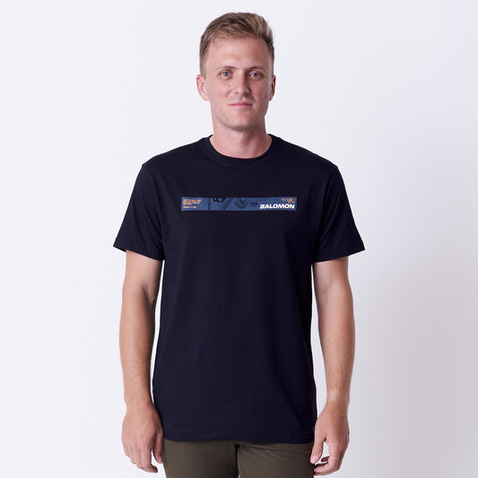 SALOMON SML 8566 M-BASE CAMP S/S TEE-BLACK