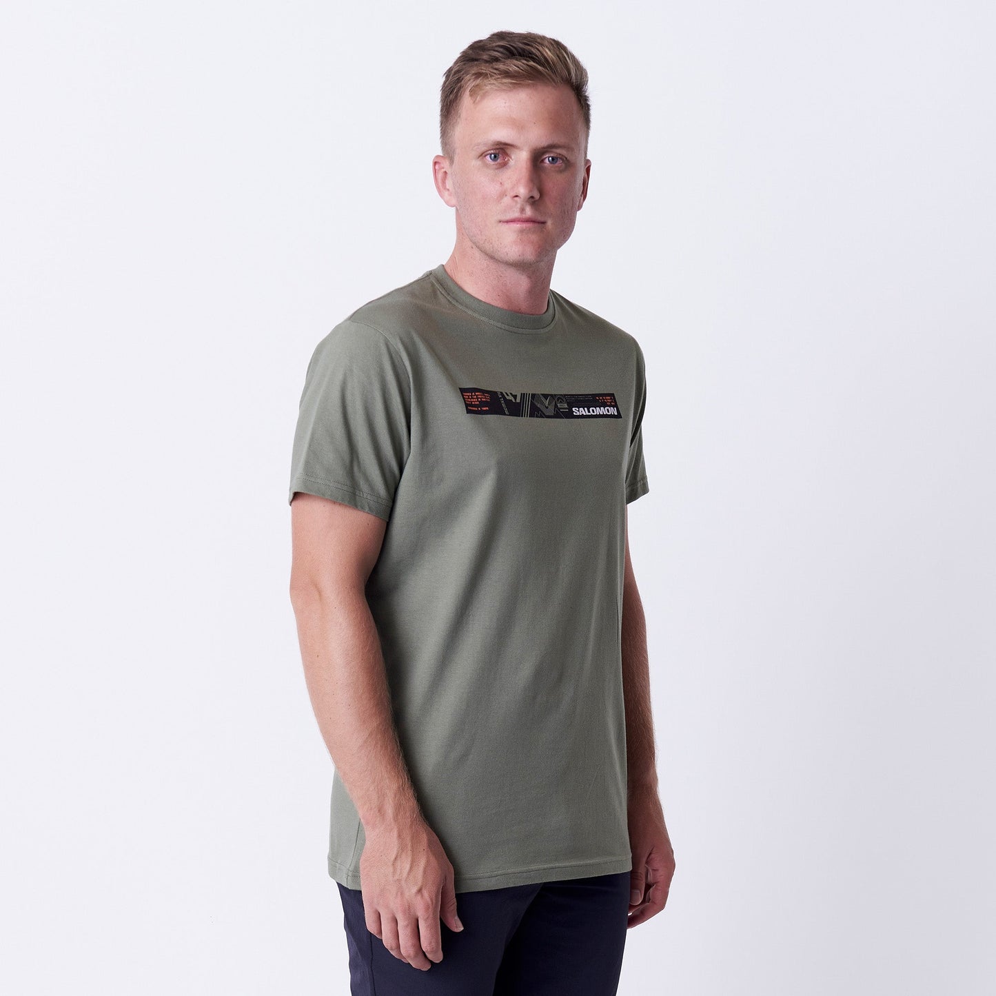 SALOMON SML 8566 M-BASE CAMP S/S TEE-GREEN