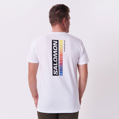 SALOMON SML 8278 CLIMB HIGHER S/S TEE-WHITE