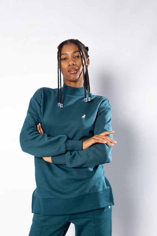 POLO REESE L/S SWEATER-TEAL
