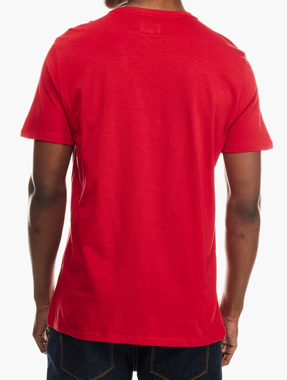 GUESS A58106 S/S PIMA EMB LOGO CREW TEE-RED