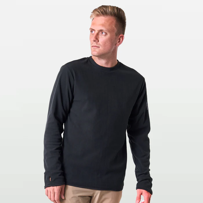 SALOMON M-KABRU L/S PULLOVER SWEATER-BLACK