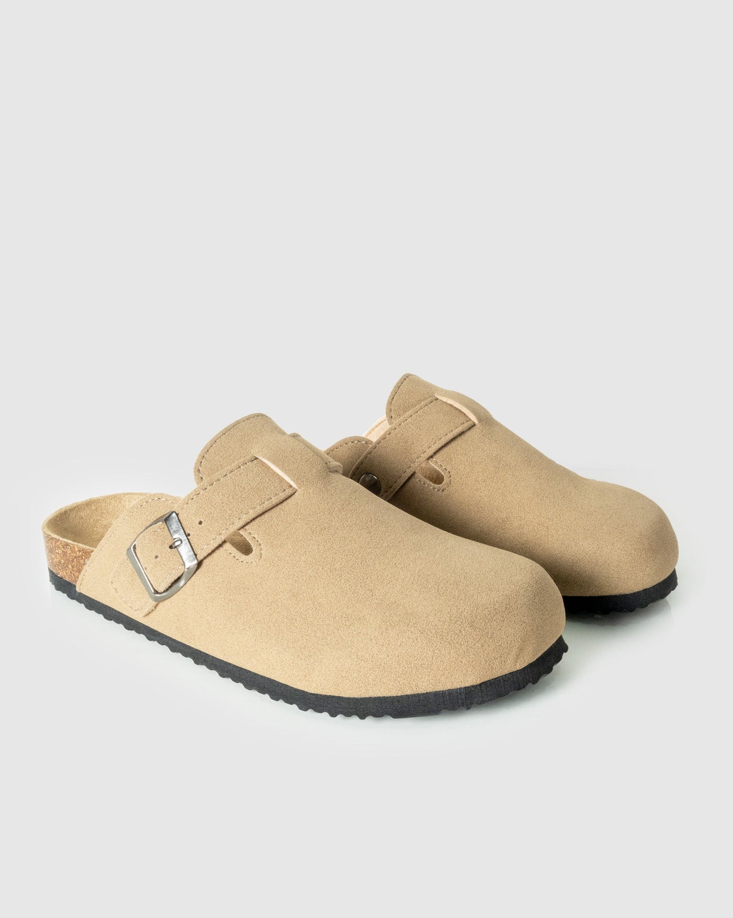 SOVIET L CAITLYN PU SUEDE MULE PUSH IN-KHAKI