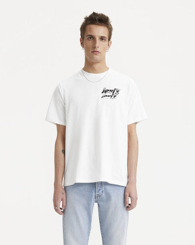 LEVIS A5457-0011 RELAXED FIT S/S TEE-WHITE
