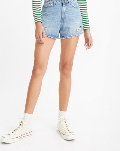 LEVIS A7003-0001 80'S MOM CHATTERBOX SHORTS-BLUE