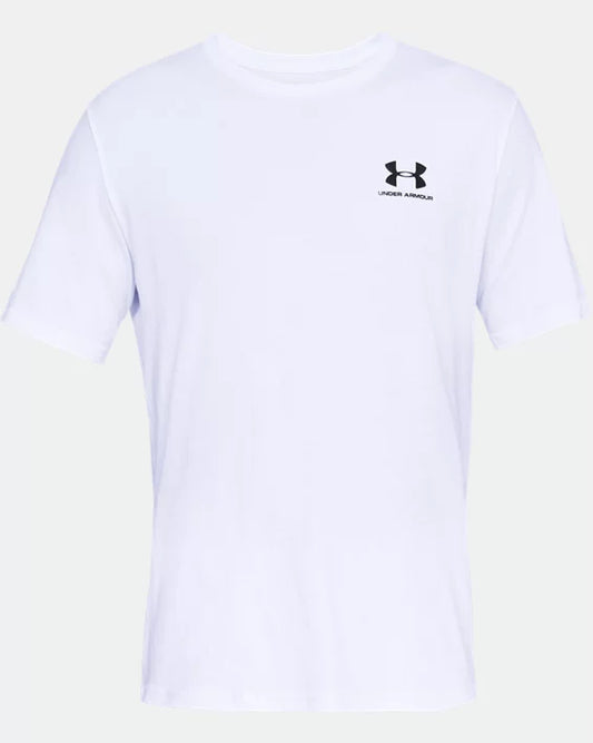 UNDER ARMOUR 1326799 UA M SPORTSTYLE LC S/S TEE-WHITE