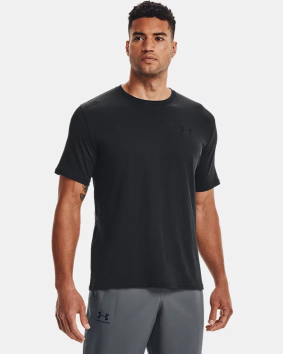 UNDER ARMOUR 1326799 UA M SPORTSTYLE LC S/S TEE-BLACK