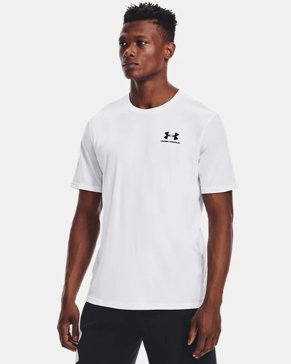 UNDER ARMOUR 1326799 UA M SPORTSTYLE LC S/S TEE-WHITE