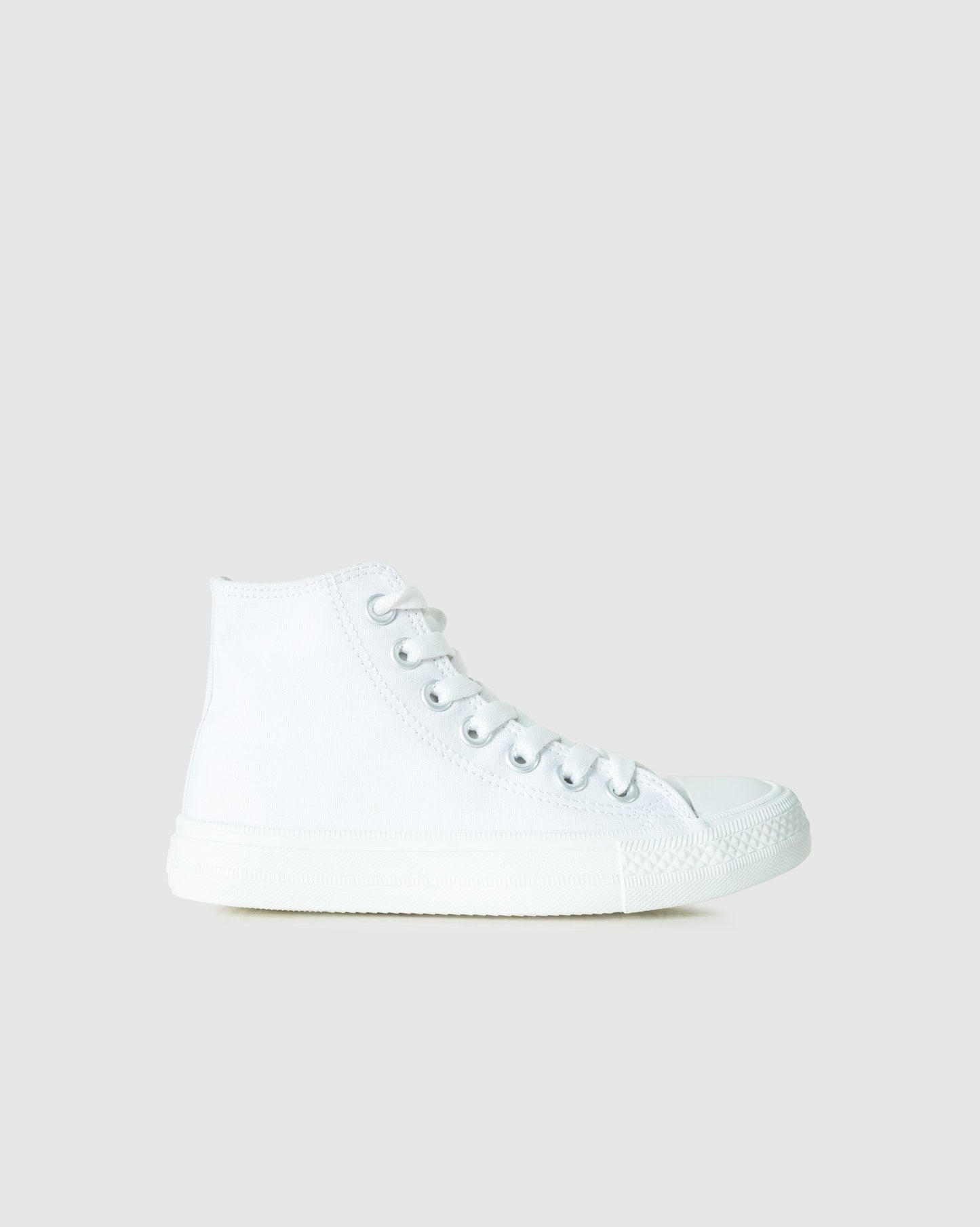 SOVIET LDS VIPER HI L/UP CNVS SHOE-WHITE MONO