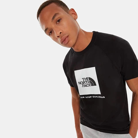 THE NORTH FACE 3BQO S/S RAGLAN REDBOX TEE-BLACK