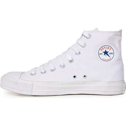 SOVIET VIPER M HI CNVS SHOE-WHITE MONO