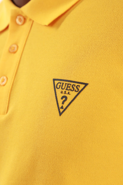 GUESS FA54225 MAN REP SLIM FIT S/S GOLFER-YELLOW