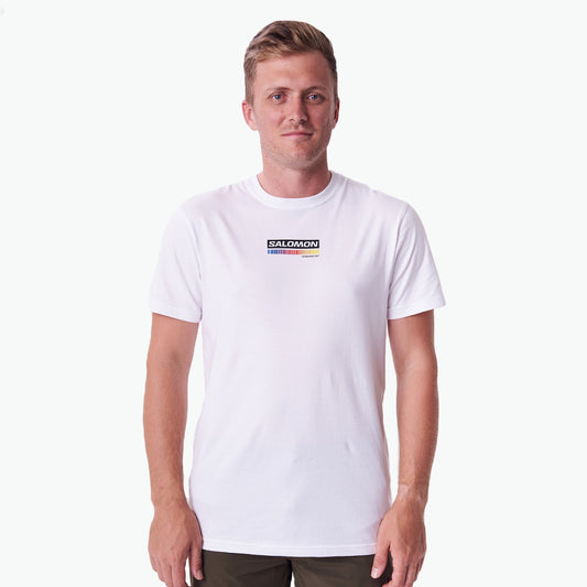 SALOMON SML 8278 CLIMB HIGHER S/S TEE-WHITE