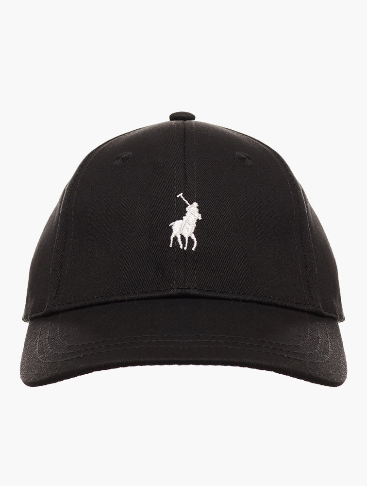 POLO 6 PANEL CLASSIC PEAK CAP-BLACK