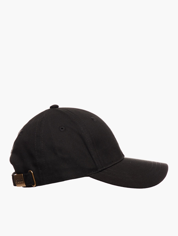 POLO 6 PANEL CLASSIC PEAK CAP-BLACK