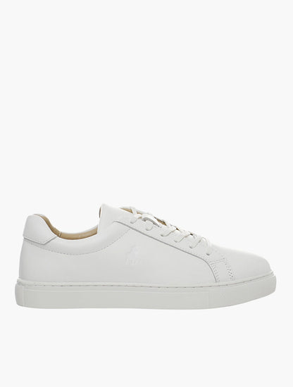 LADIES POLO WHITE CLASSIC LEATHER SNEAKER-WHITE