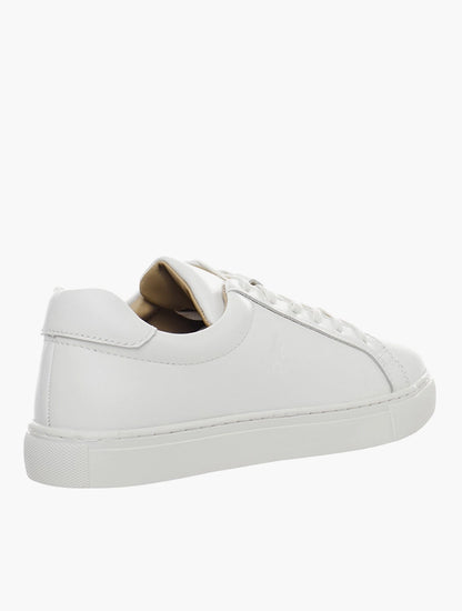 LADIES POLO WHITE CLASSIC LEATHER SNEAKER-WHITE