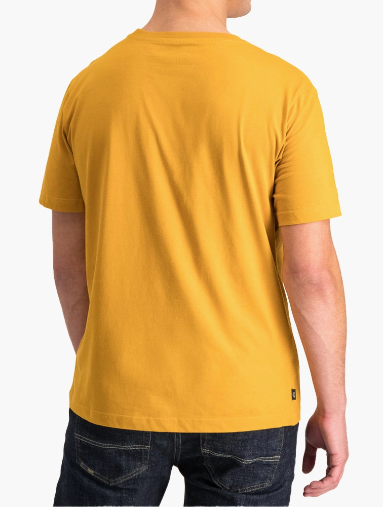 MENS JEEP NAVY JMIC23212 S/S CREW NECK WITH ICONIC JEEP GRILLE PRINT-YELLOW