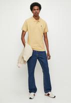 POLO CARTER PLAIN CUSTOM FIT PIQUE S/S GOLFER-CAMEL