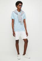 POLO CARTER PLAIN CUSTOM FIT PIQUE S/S GOLFER-LT.BLUE