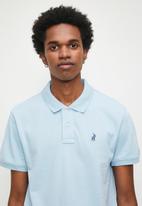 POLO CARTER PLAIN CUSTOM FIT PIQUE S/S GOLFER-LT.BLUE