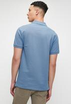 POLO CARTER PLAIN CUSTOM FIT PIQUE S/S GOLFER-P.BLUE