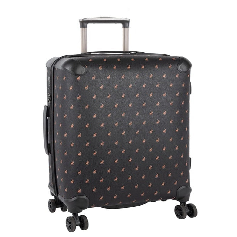 POLO CLASSIC DOUBLE PACK PO44264 MEDIUM 4WHEEL TROLLEY BAG-BLACK