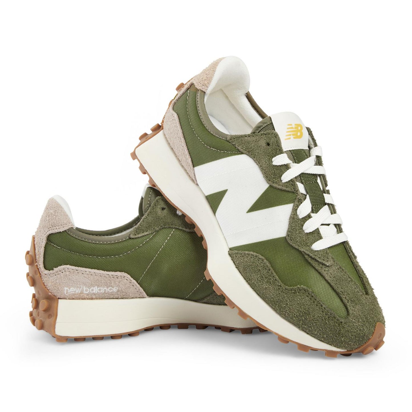 NEW BALANCE MS327UG L/UP SNEAKER-OLIVE