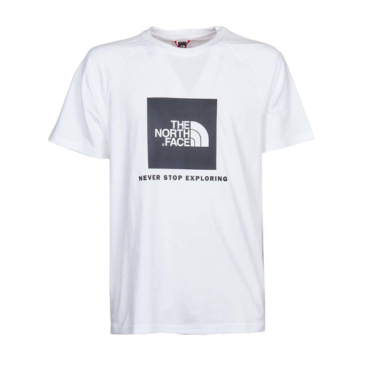 THE NORTH FACE 3BQO S/S RAGLAN REDBOX TEE-WHITE