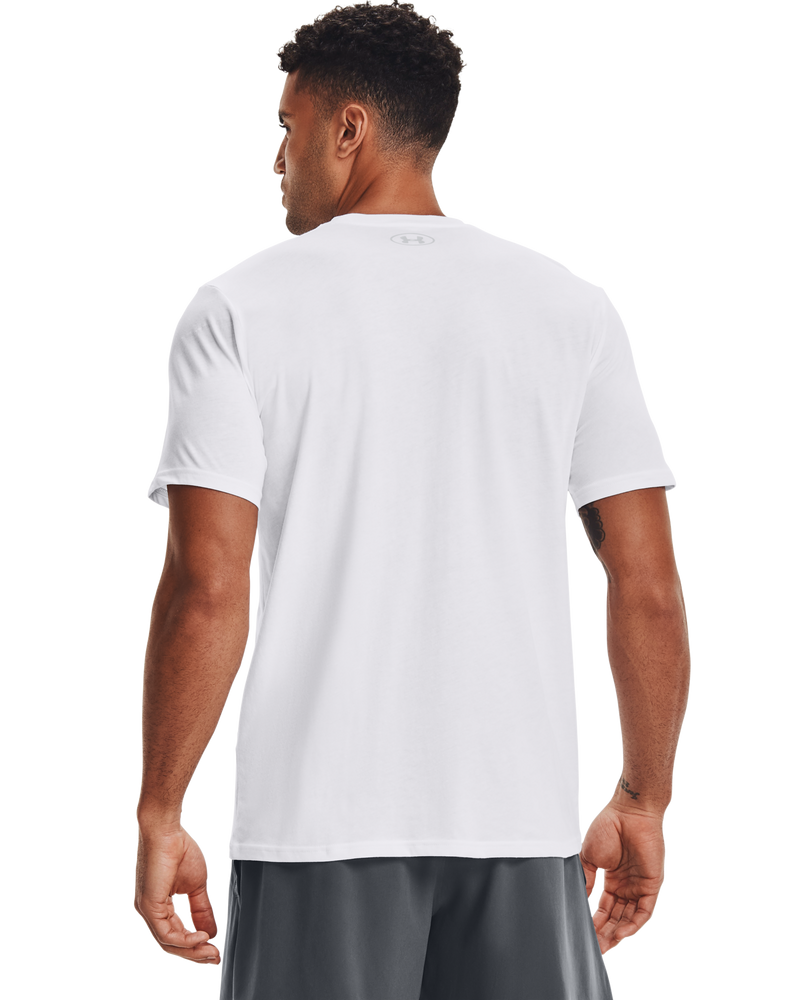 UNDER ARMOUR 1329582 UA TEAM ISSUE WORDMARK S/S TEE-WHITE