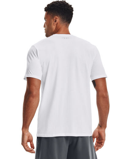 UNDER ARMOUR 1329582 UA TEAM ISSUE WORDMARK S/S TEE-WHITE