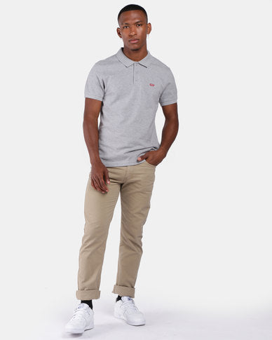 LEVIS 32856-0001 AMA HOUSEMARK POLO GOLFER-H GREY