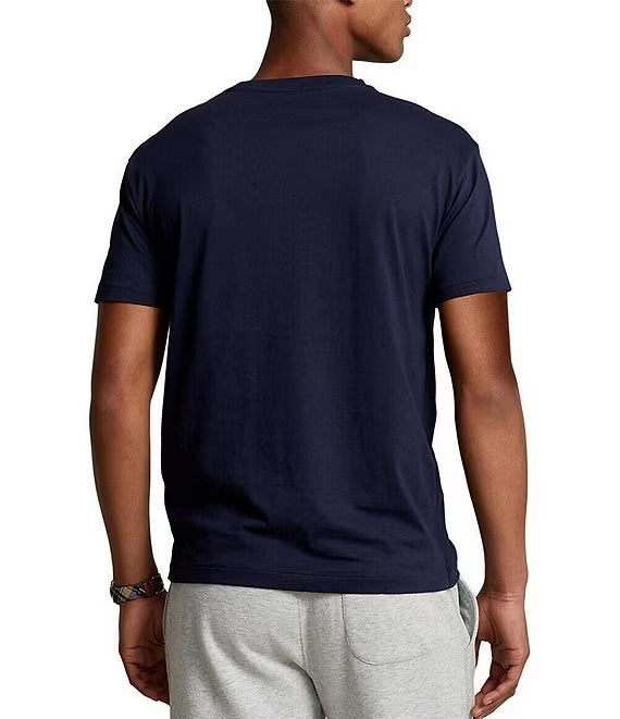 POLO V-NECK S/S TEE-NAVY